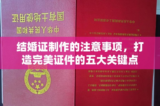 彭山结婚证制作的注意事项，打造完美证件的五大关键点