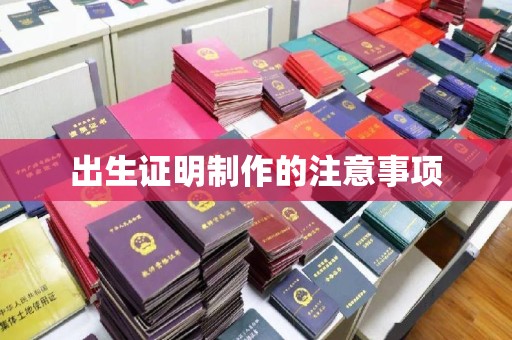 彭山出生证明制作的注意事项