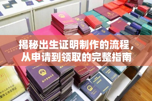 彭山揭秘出生证明制作的流程，从申请到领取的完整指南