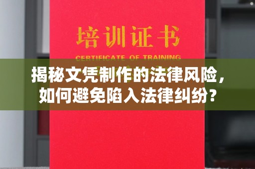 彭山揭秘文凭制作的法律风险，如何避免陷入法律纠纷？