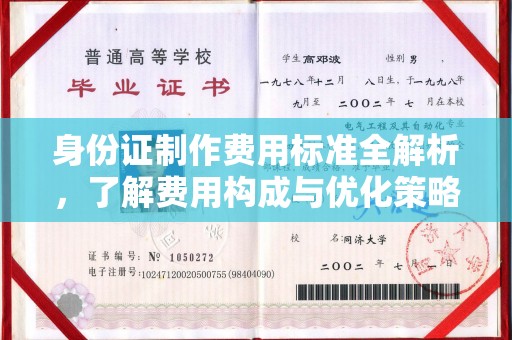 彭山身份证制作费用标准全解析，了解费用构成与优化策略