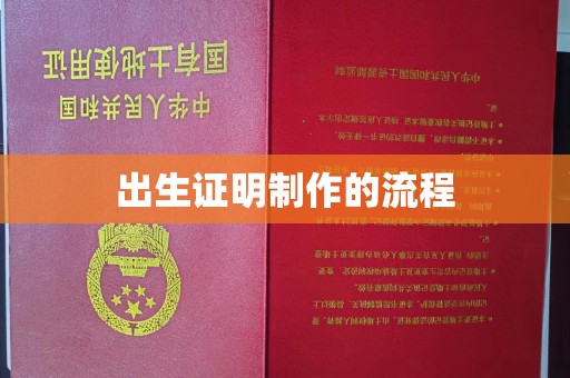 彭山出生证明制作的流程